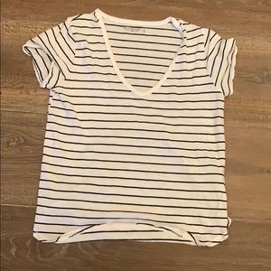 Black and White Striped Tee